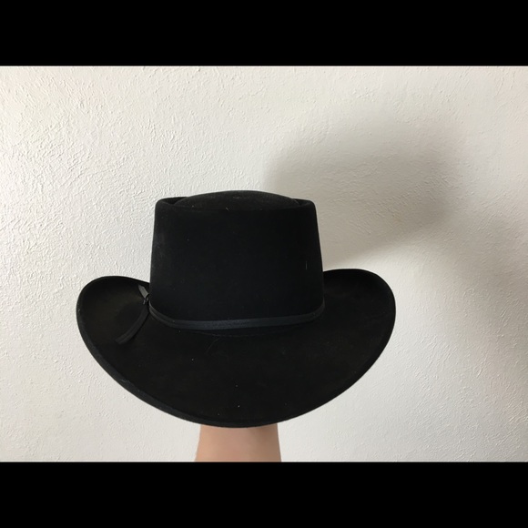 Black Felt Stetson Reistol hat main image 8